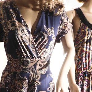 Purple Paisley Maxi Dress